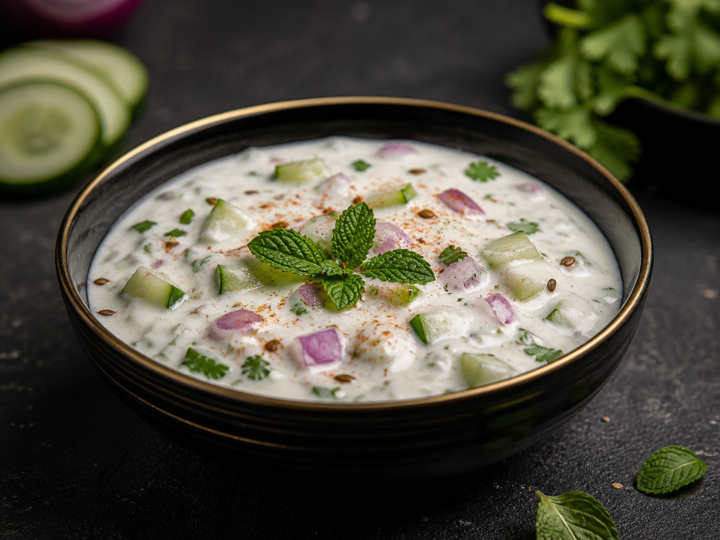 Homemade raita